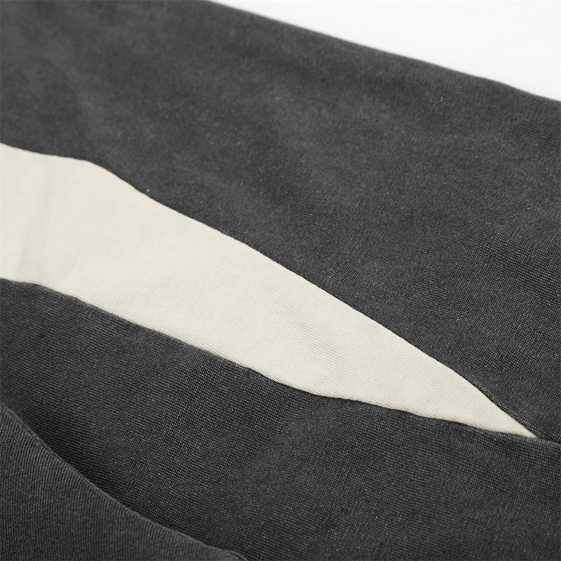 Men's Vintage Soccer Jersey Long-Sleeve Shirt – Number 9 Graphic, Washed Black