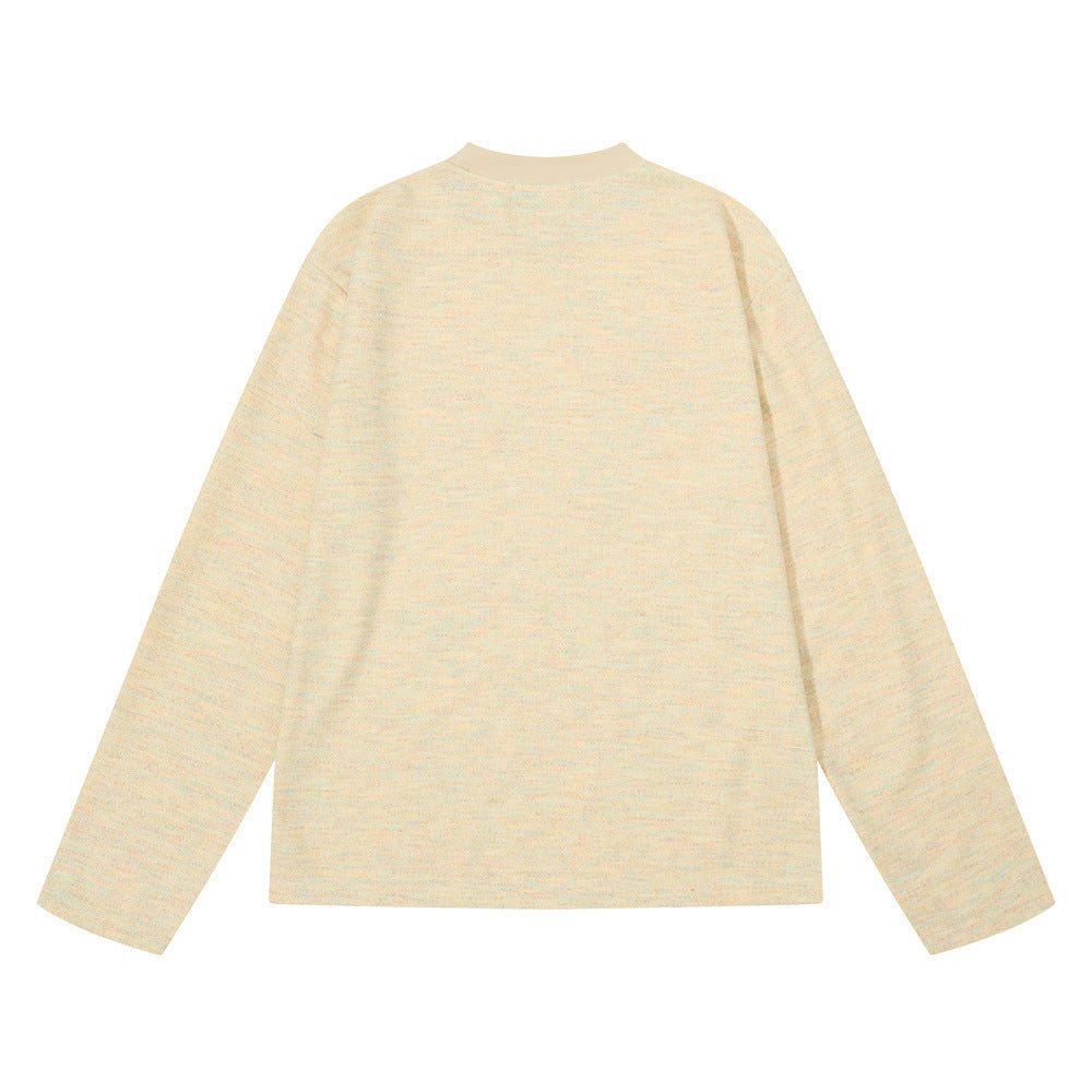 Graphic Oversized Long Sleeve T-Shirt – Cute Bear & Doodle Print