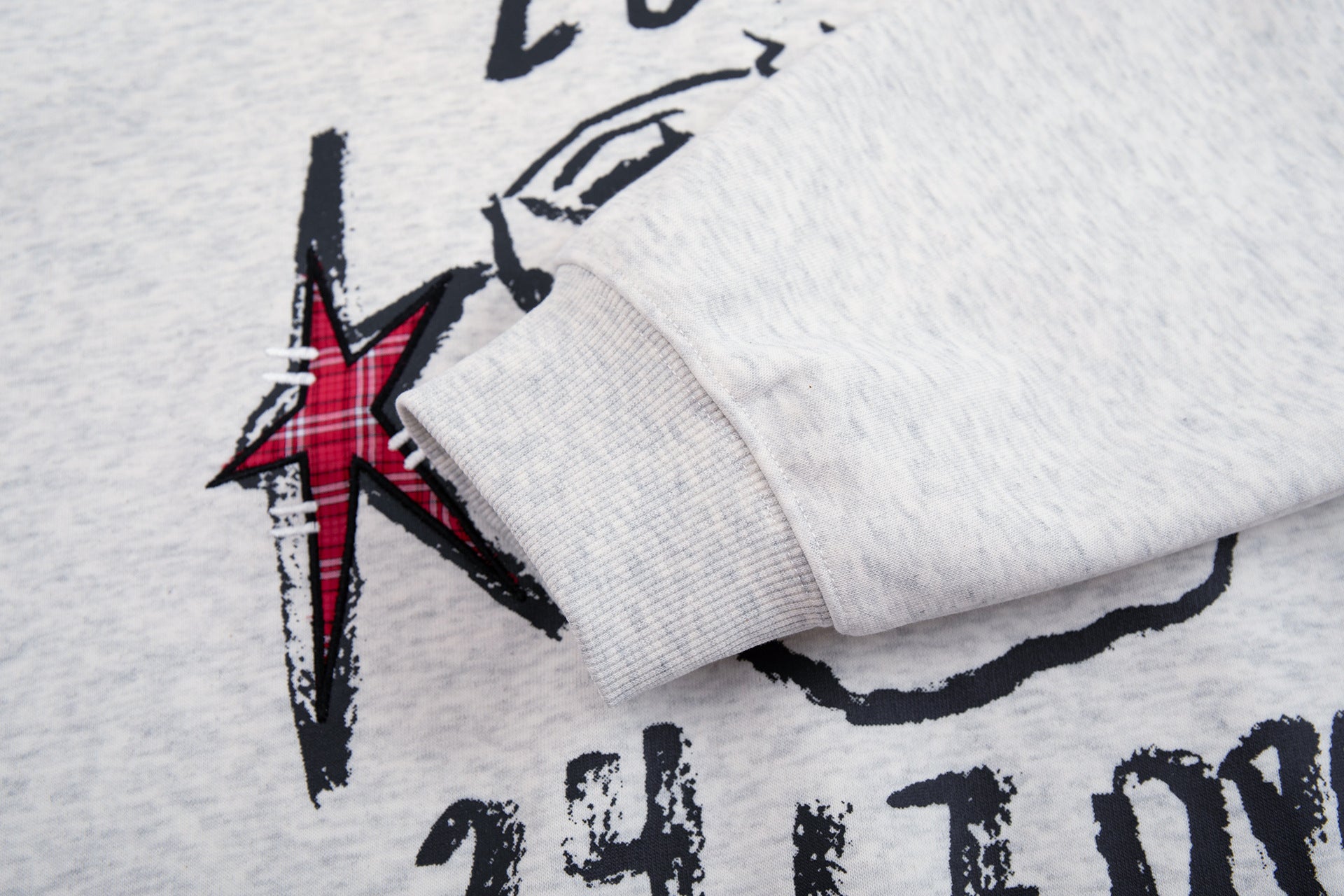 Grafik-Hoodie mit Kaffeetasse & Sternprint – Oversized Retro-Streetwear
