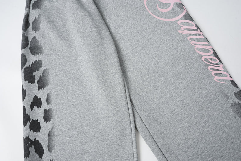 Pantalon de survêtement wide leg imprimé léopard – Jogger streetwear oversize