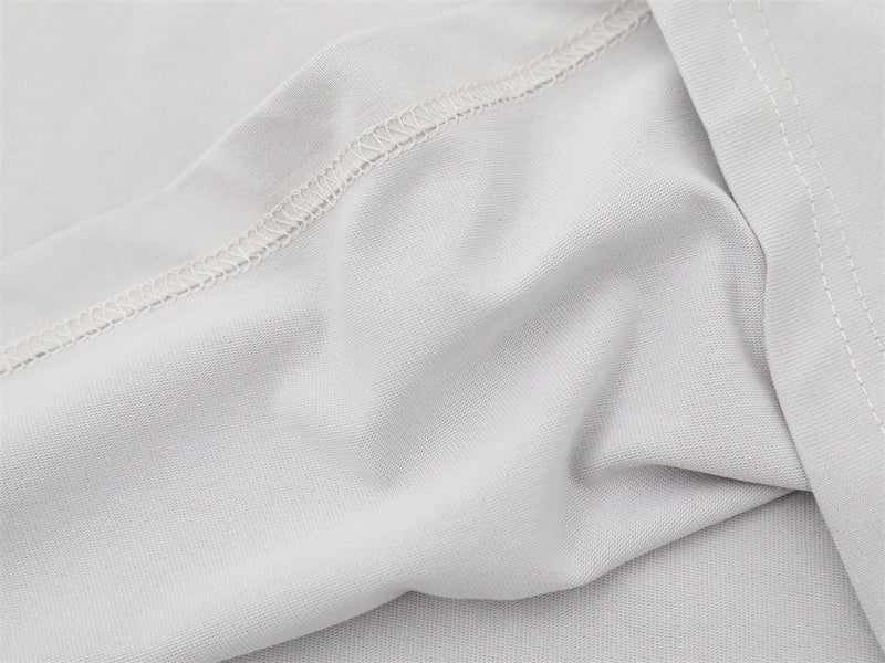 T-shirt homme à manches longues – Imprimé yeux, effet deux-en-un et manches rayées