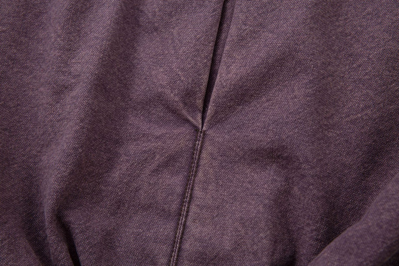 Washed Denim Bomber Jacket with Faux Fur Collar & Fleece Lining – Vintage