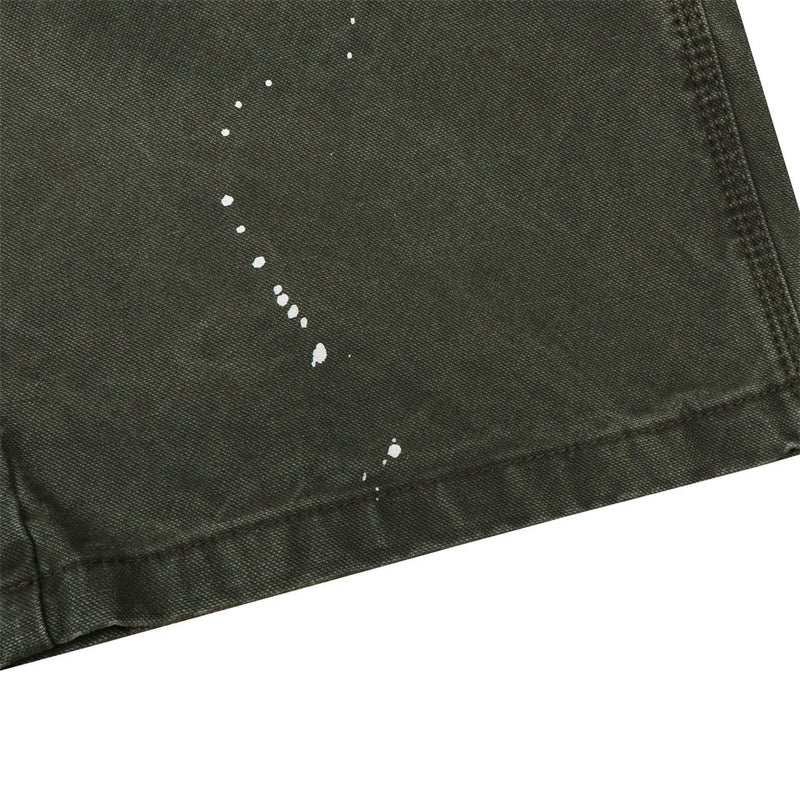 Cordhosen im Patchwork-Carpenter-Stil – Wide Leg, Paint-Splatter, Workwear-Hose