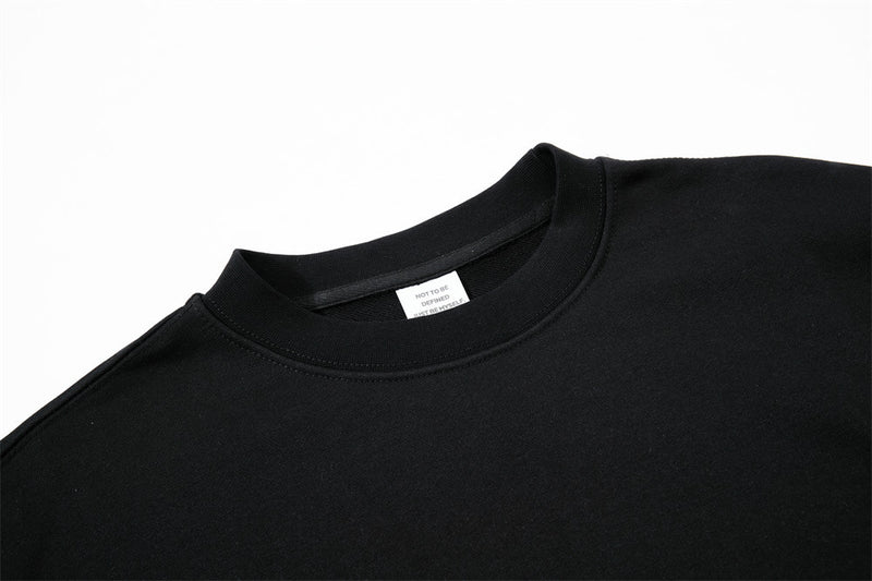 Oversized Graphic Print Sweatshirt – Wander Never Fold Slogan Crew Neck