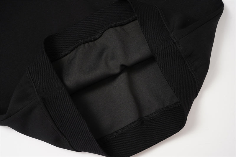 Sweat-shirt homme à col polo et bordure à carreaux | Coupe décontractée, manches longues