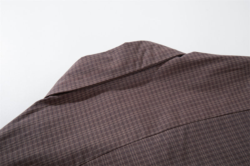 Men's Plaid Long-Sleeve Shirt – Relaxed Fit Button-Up with Chest Pocket