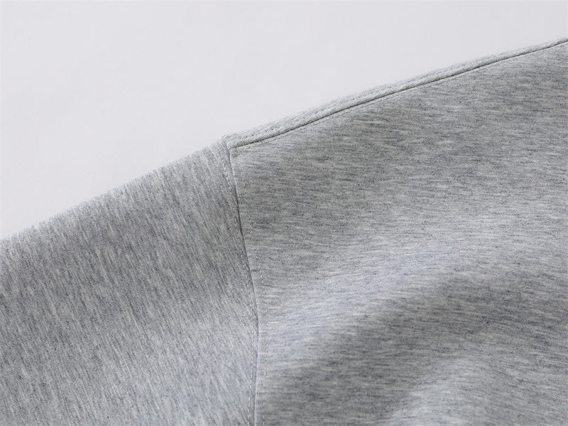 Plaid Collar Faux-Layered Polo Sweatshirt – Relaxed Fit Long Sleeve Top