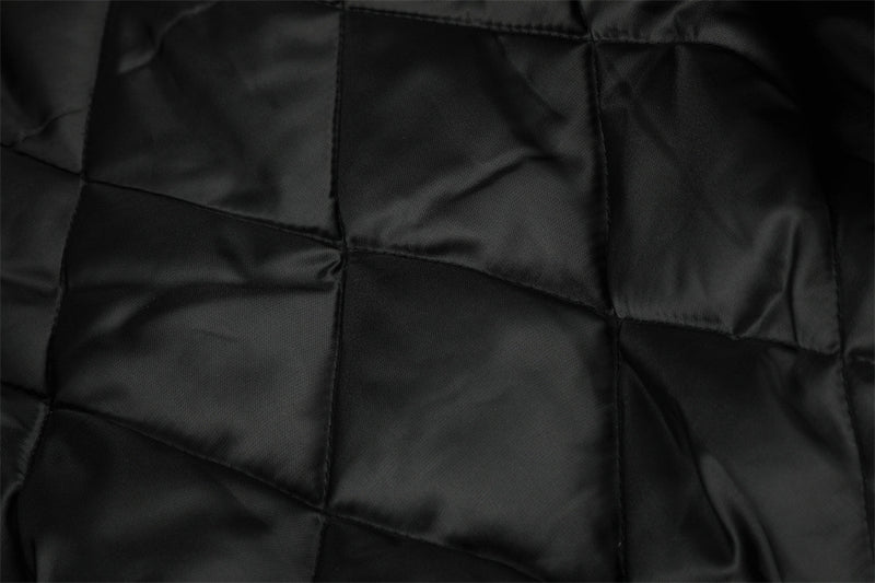 Men's Army Green Bomber Jacket with Leopard Faux Fur Collar & Rivet Detail