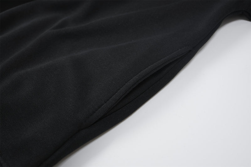 Sweat à capuche oversize à patch étoile et rayures contrastantes aux épaules
