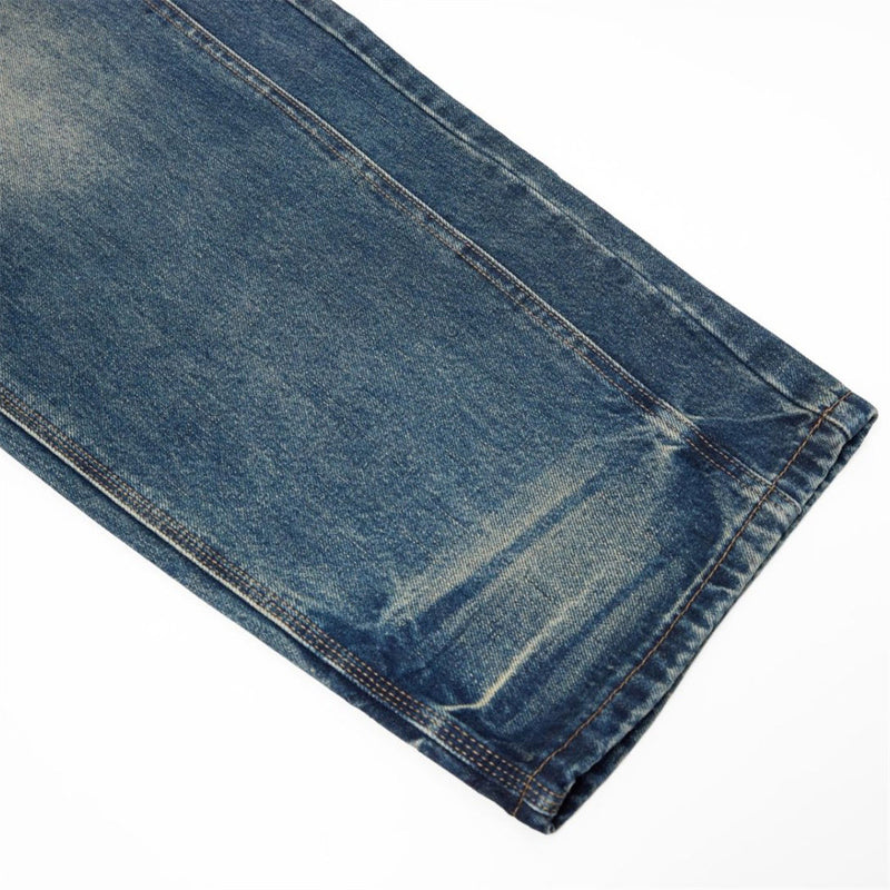 Men's Baggy Carpenter Jeans – Vintage Washed Wide-Leg Denim