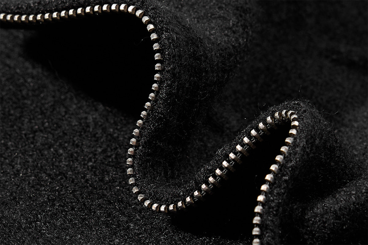 Men's Cable Knit Full-Zip Turtleneck Sweater Jacket