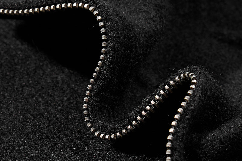 Men's Cable Knit Full-Zip Turtleneck Sweater Jacket