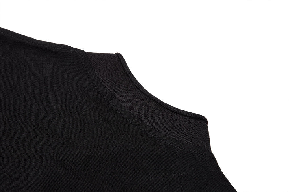 Men's Long Sleeve Shirt – Mandarin Collar Half-Button Henley