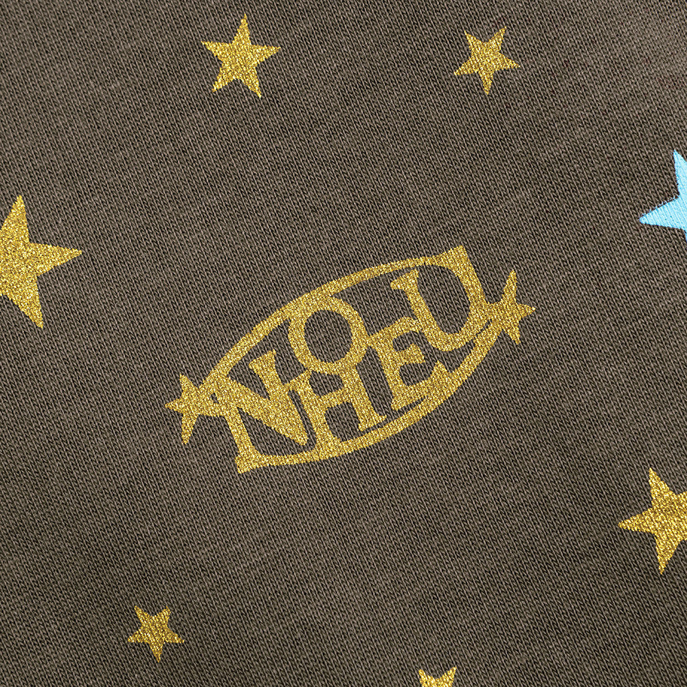 Camiseta de manga larga oversize con estampado de estrellas – Top urbano de corte relajado