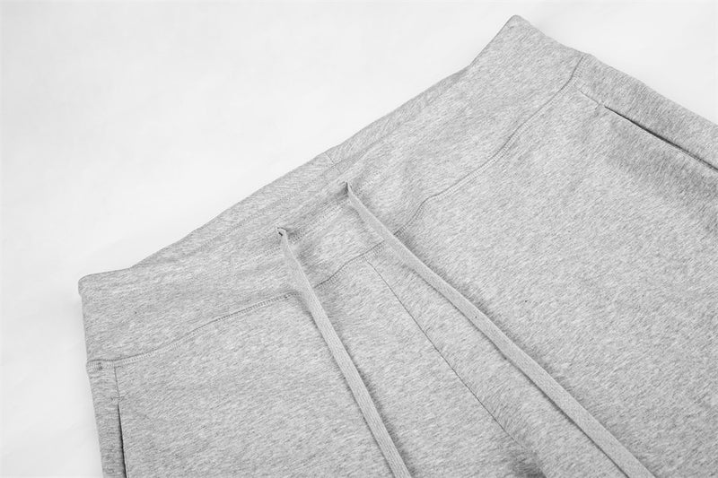 Pantalon de survêtement homme à jambes larges – Jogging évasé coupe décontractée avec taille à cordon