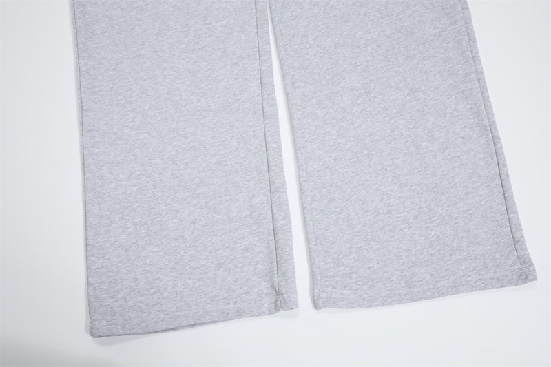 Pantalon de survêtement à jambes larges avec imprimé gothique – Pantalon molletonné baggy hip-hop