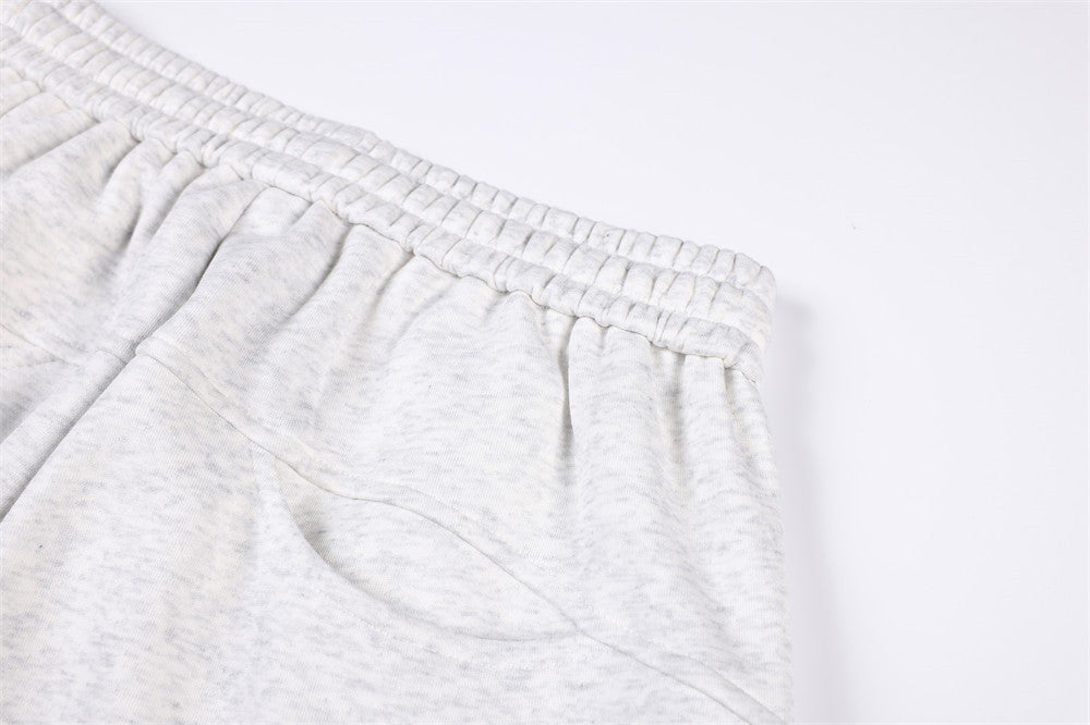 Pantalon de survêtement homme coupe wide leg – Étoiles, lettrage et cordon plissé