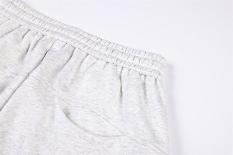 Pantalon de survêtement homme coupe wide leg – Étoiles, lettrage et cordon plissé