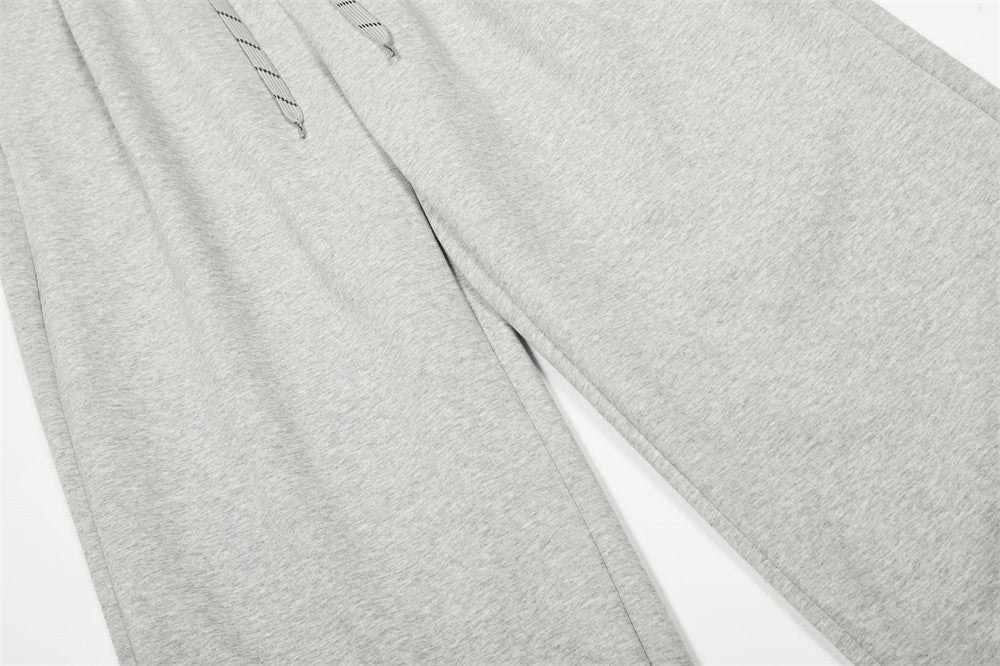 Pantalon de survêtement homme à jambes larges – Coupe ample, taille élastique, coloris uni