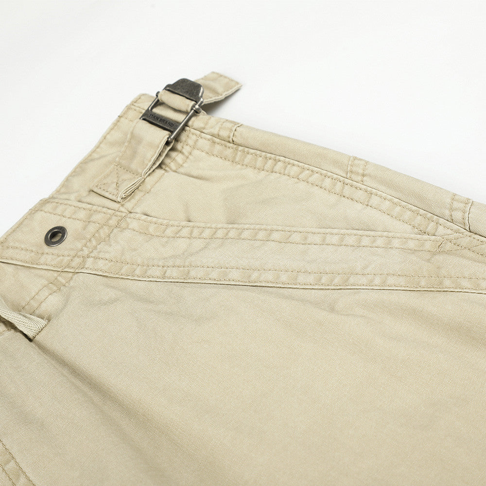 Wide-Leg Cargo Pants – Multi-Pocket Straight-Fit Workwear Trousers