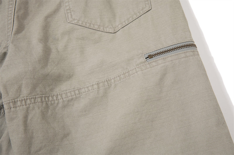 One-Shoulder Bib Overalls – Wide-Leg Cargo Pants with Zip Pockets & Pintuck