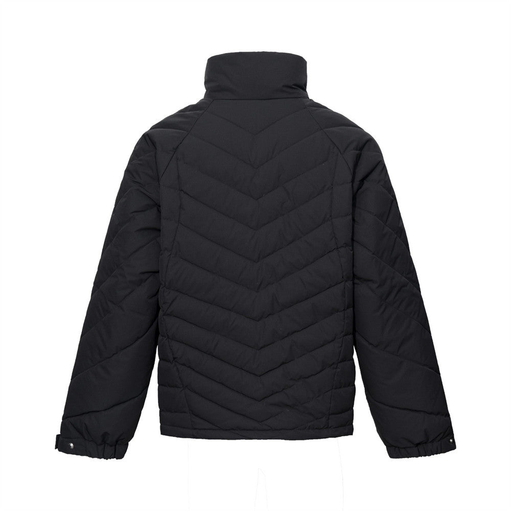 Herren-Pufferjacke mit lockerer Passform und Steppmuster – Stehkragen