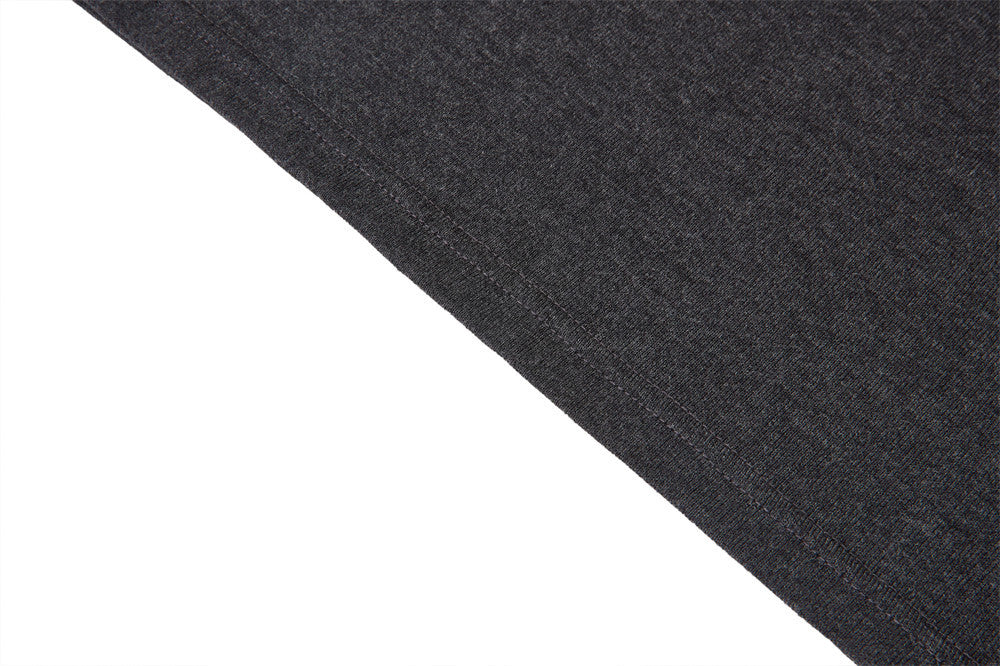 Men's Henley Long Sleeve T-Shirt with Metal Buttons & Dual Chest Pockets
