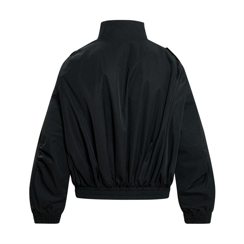 Veste cargo homme oversize à col montant et manches froncées