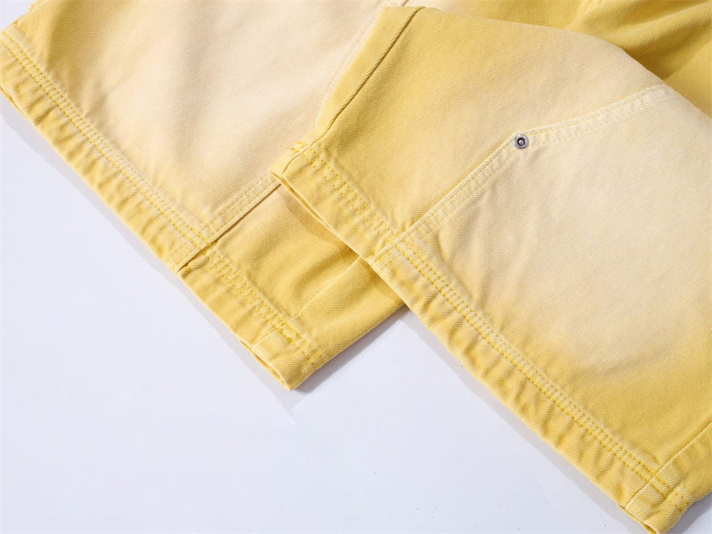Baggy-Denimshorts für Herren – gewaschene Carpenter-Style-Jeansshorts für Streetwear