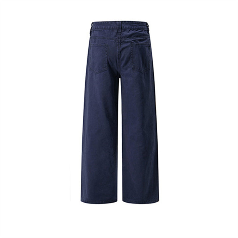 Baggy Cargo Pants for Men – Wide Leg Pleated Straight-Cut Workwear Trousers