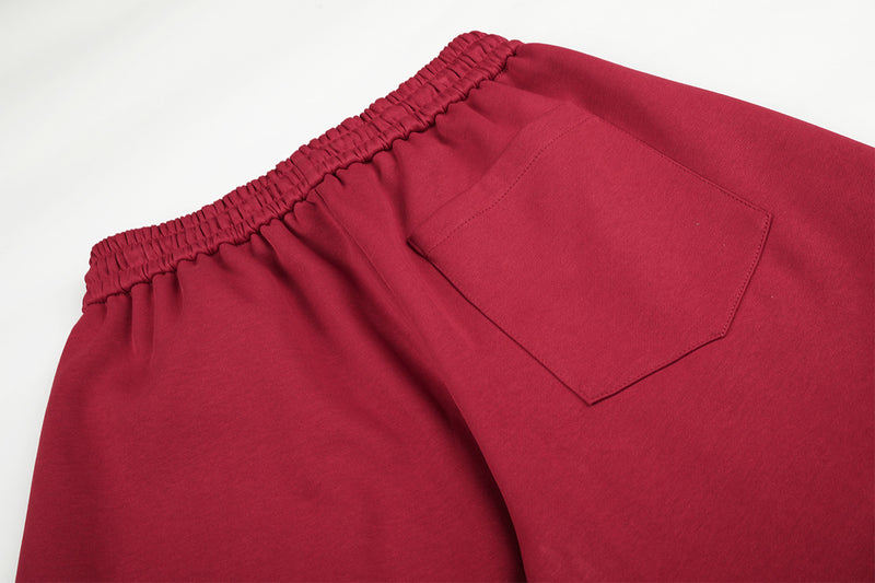 Wide-Leg Star Patch Sweatpants – Oversized Streetwear Joggers with Plaid