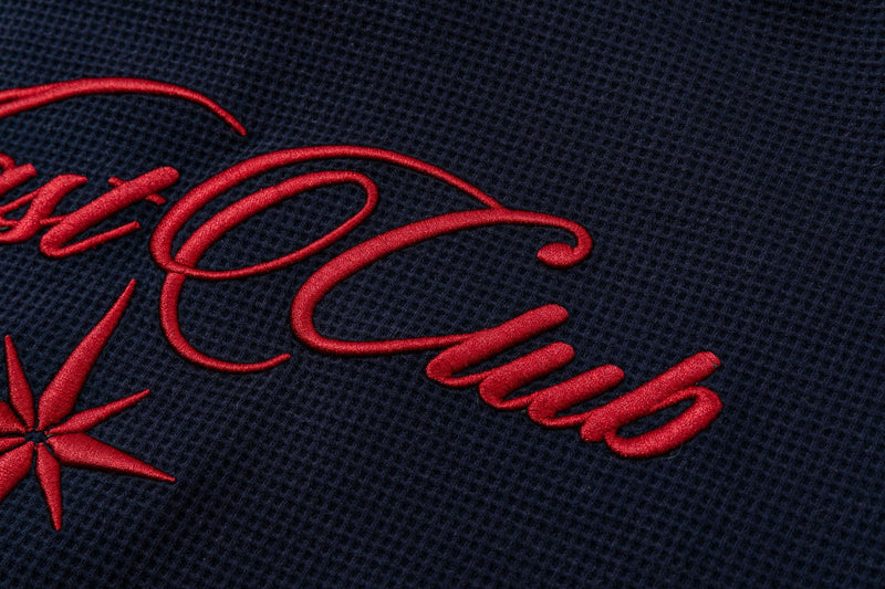 Veste de survêtement en maille gaufrée Nast Club avec logo brodé et manches rayées