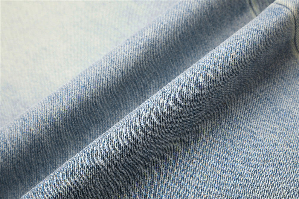 Wide-Leg Jeans – American Vintage Washed Light Blue Baggy Straight Denim