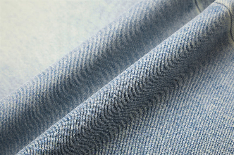 Wide-Leg Jeans – American Vintage Washed Light Blue Baggy Straight Denim
