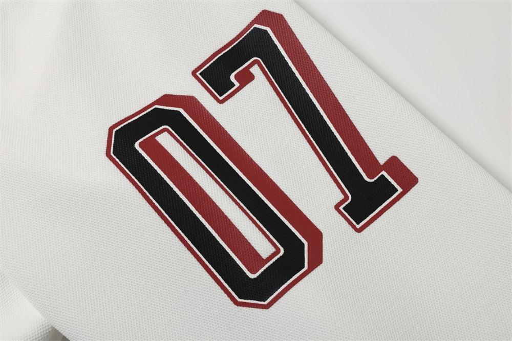 Football Jersey Long-Sleeve Tee – Taele Plus 07 Number Print V-Neck Oversized