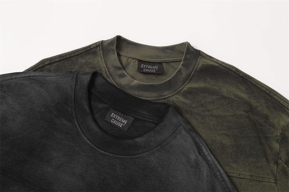 Acid Wash Oversized Distressed T-Shirt | Punk Deconstructed Raw Edge Streetwear