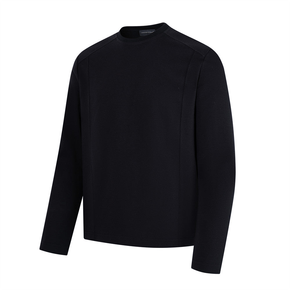 Men's Long Sleeve Crew Neck T-Shirt – Relaxed Fit