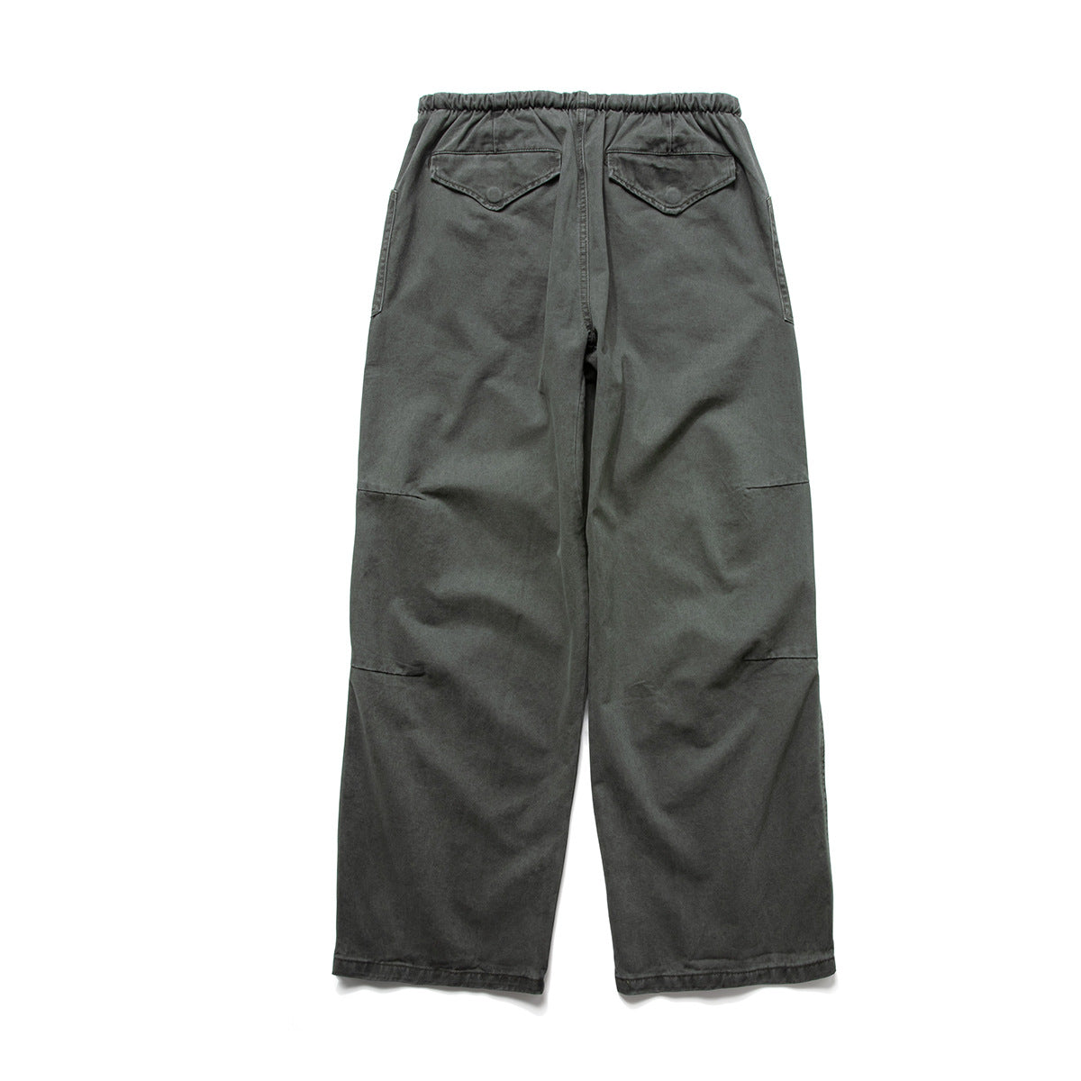 Wide-Leg Cargo Pants – Washed Vintage Workwear Straight Fit