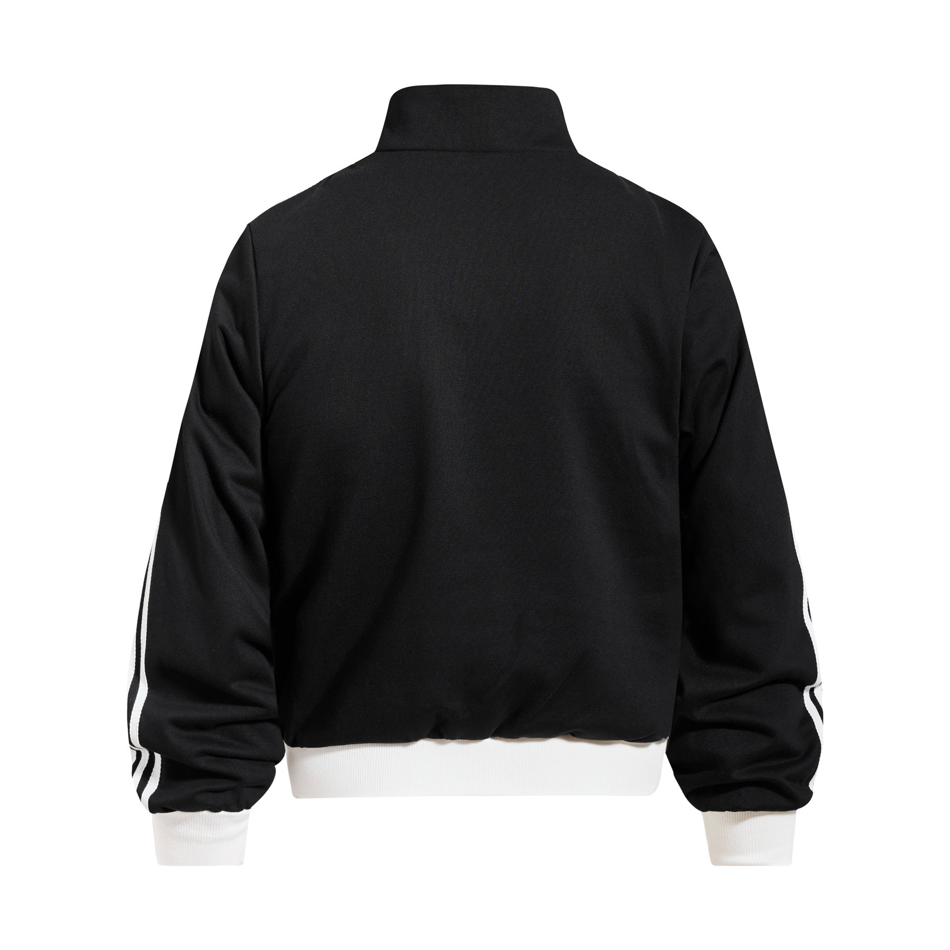 Skatepark-Trainingsjacke – Bestickte Sterne, College-Streifen & Retrojacke mit Reißverschluss