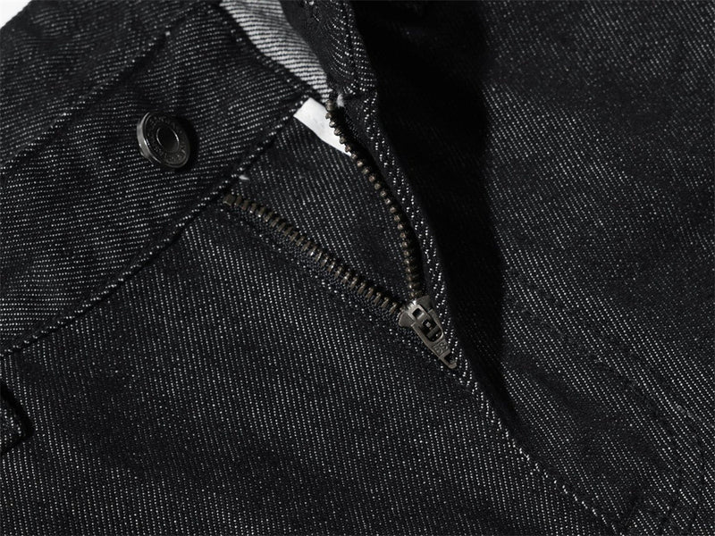 Black Baggy Cargo Jeans Men – Wide-Leg Denim with Large Utility Pockets