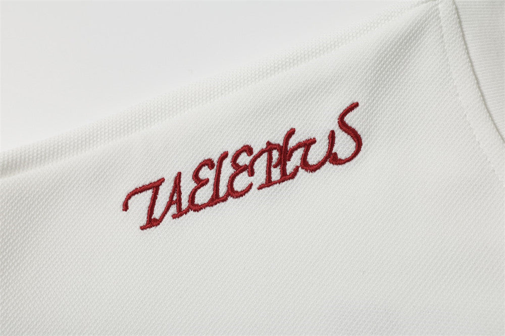 Football Jersey Long-Sleeve Tee – Taele Plus 07 Number Print V-Neck Oversized