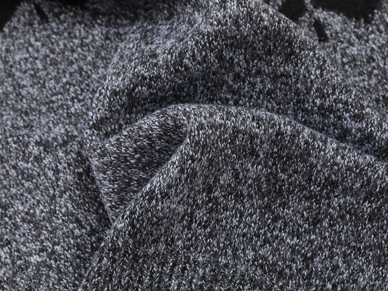 Fair Isle Jacquard Knit Zip-Up Sweater – Vintage Half-Zip Pullover