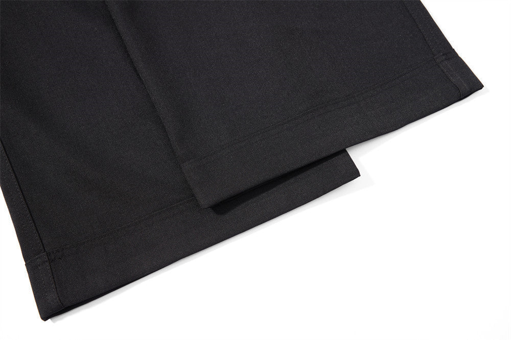 Herrenhose mit weitem Bein und Bundfalten – Loose Fit, unifarben
