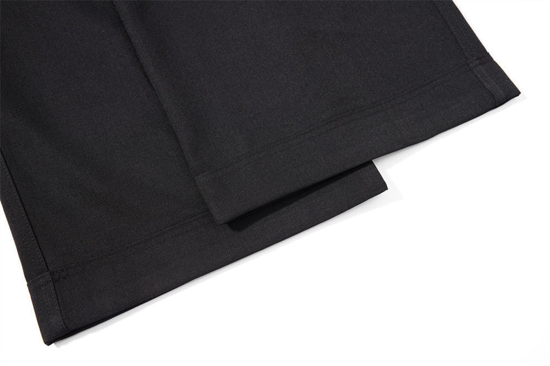 Herrenhose mit weitem Bein und Bundfalten – Loose Fit, unifarben