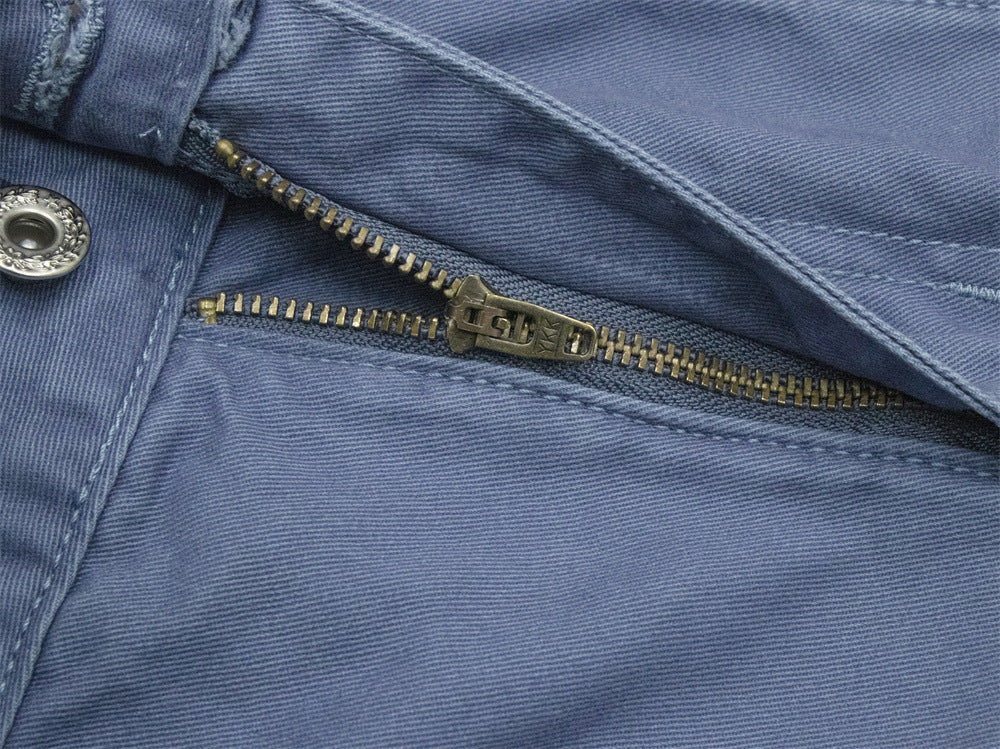 Men's Loose Fit Cargo Pants Wide Leg Bubble Pocket Deconstructed Trousers