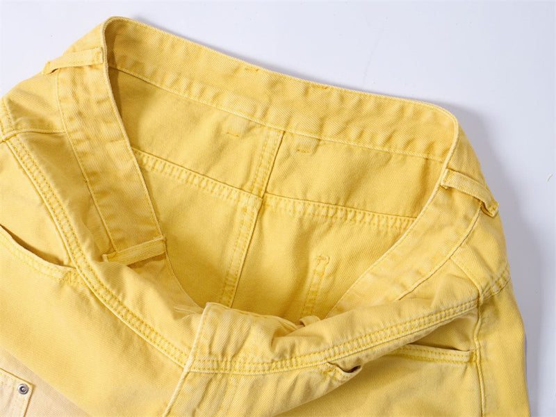 Baggy-Denimshorts für Herren – gewaschene Carpenter-Style-Jeansshorts für Streetwear