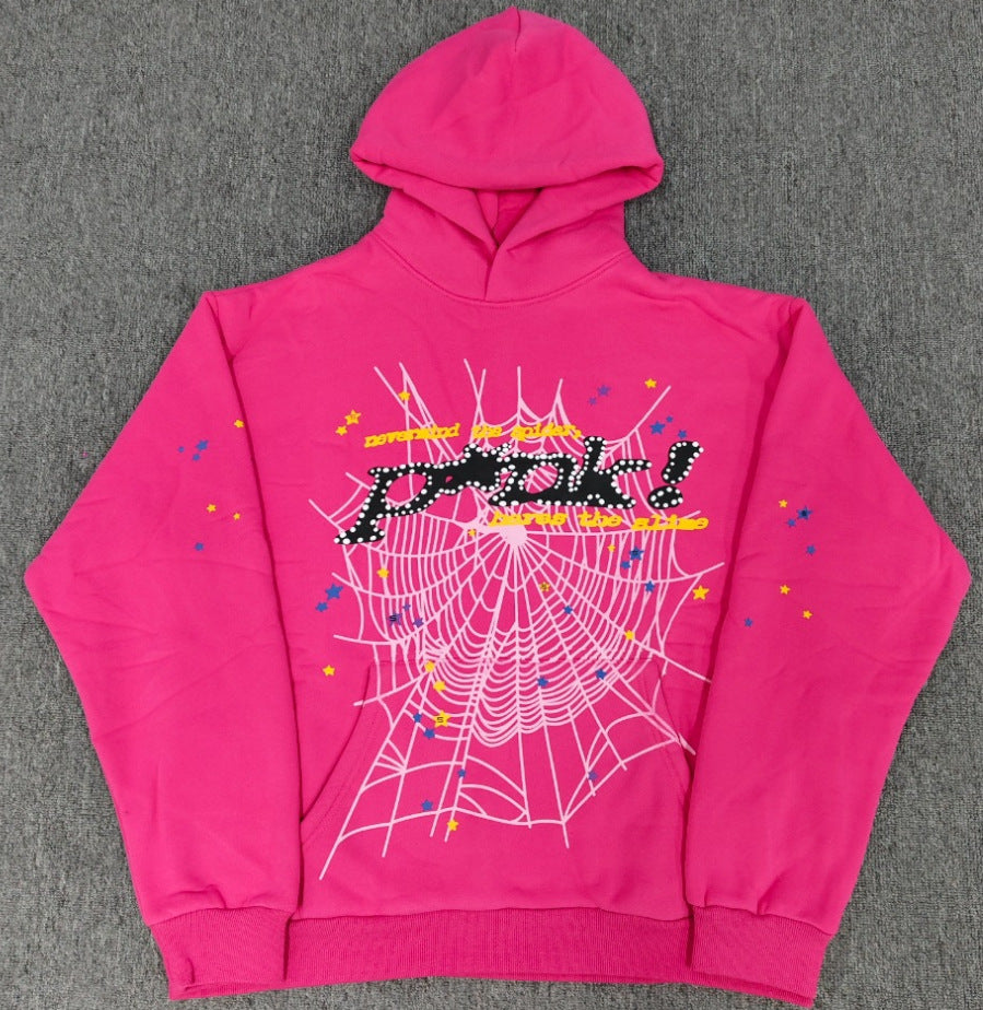 Sp5der “Punk Slime” Hoodie – Hot Pink 440GSM Heavyweight Oversized Streetwear Pullover