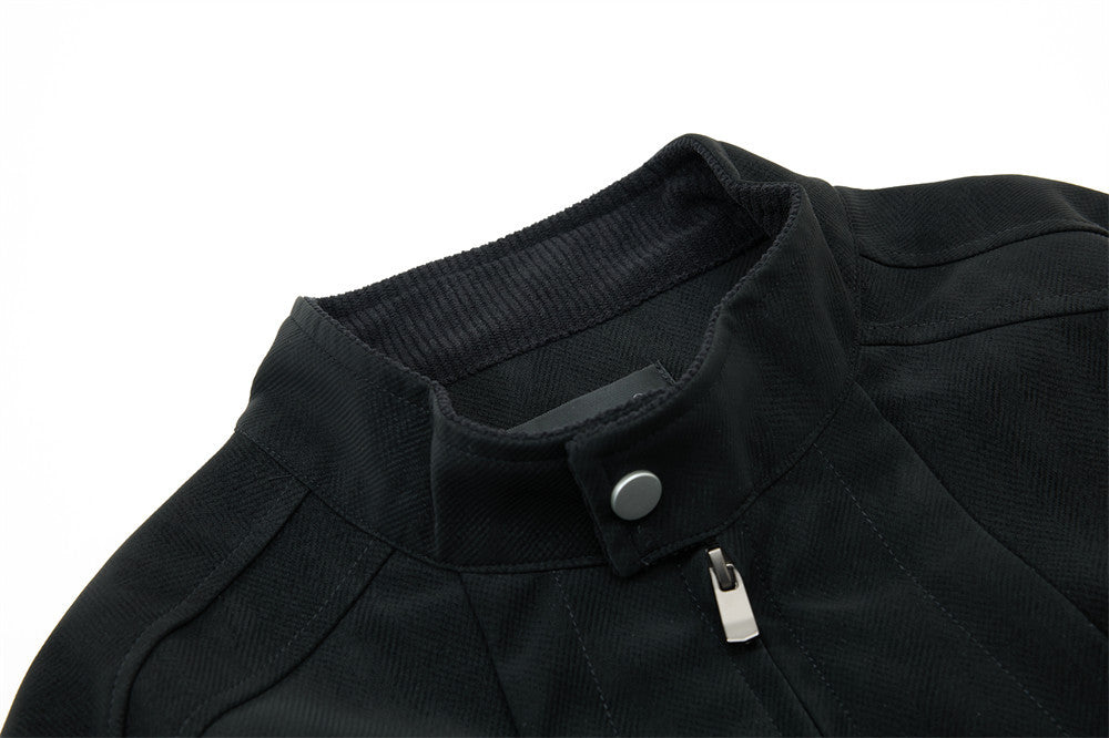 Jacke mit Stehkragen und Reißverschluss – Dekonstruierter Oversized-Schnitt