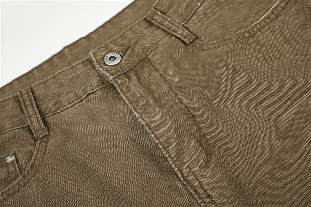 Wide-Leg Barrel Jeans – Men's Oversized Punk Vintage Washed Curved Silhouette