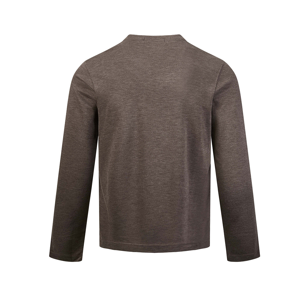 Men's Long Sleeve Crew Neck Shirt – Relaxed Fit Solid Tee